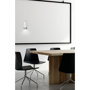Lampa wisząca Fumiko 8cm biało-chromowana | Emibig