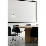 Lampa wisząca Fumiko 8cm biało-chromowana | Emibig