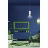 Lampa wisząca Fumiko 8cm biało-chromowana | Emibig