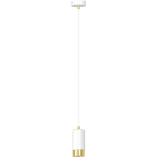 Lampa wisząca Fumiko biało-złota | Emibig - Oświetlenie