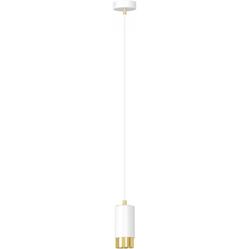 Lampa wisząca Fumiko biało-złota | Emibig - Oświetlenie