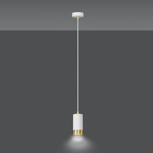 Lampa wisząca Fumiko biało-złota | Emibig - Oświetlenie