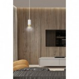 Lampa wisząca Fumiko biało-złota | Emibig - Oświetlenie