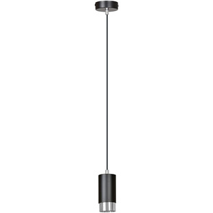 Lampa wisząca Fumiko czarno-chromowana | Emibig