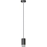 Lampa wisząca Fumiko czarno-chromowana | Emibig
