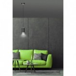 Lampa wisząca Fumiko czarno-chromowana | Emibig