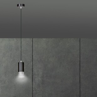 Lampa wisząca Fumiko czarno-chromowana | Emibig