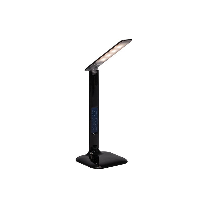 Lampa biurkowa LED Glenn z zegarem | Brilliant