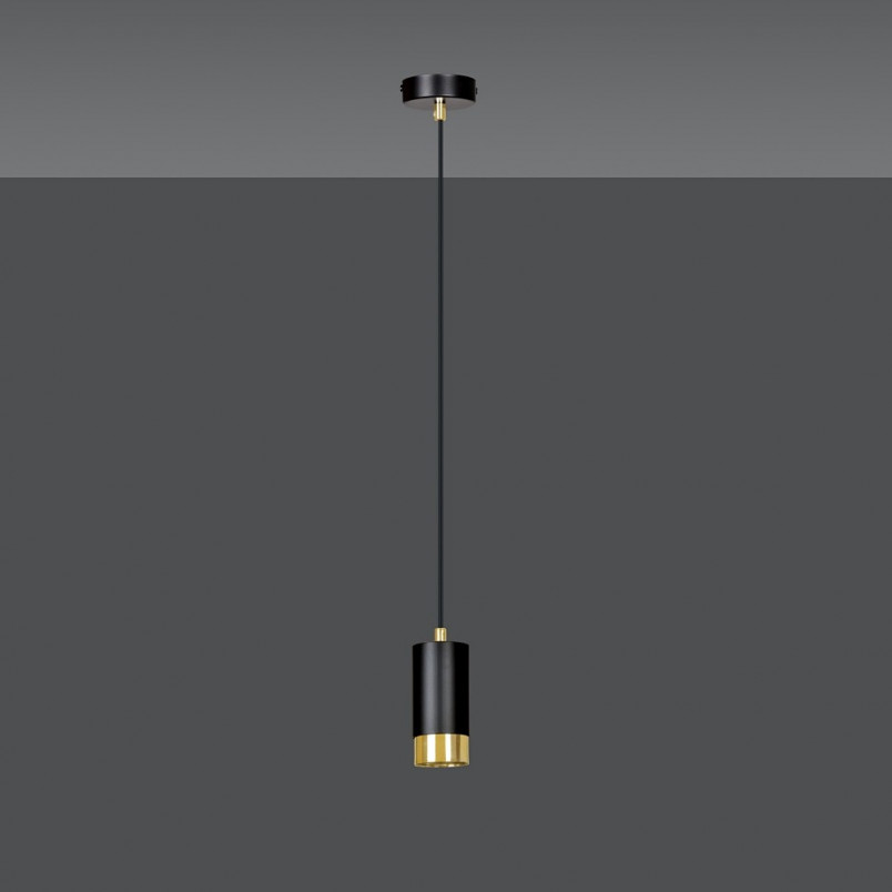 Lampa wisząca Fumiko czarno-złota | Emibig - Nowoczesny design