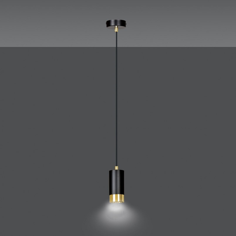 Lampa wisząca Fumiko czarno-złota | Emibig - Nowoczesny design