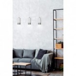 Lampa wisząca Fumiko III biało-chromowana | Emibig