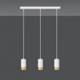 Lampa Wisząca Fumiko III | Biało-Złota | Emibig
