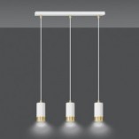 Lampa Wisząca Fumiko III | Biało-Złota | Emibig