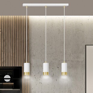 Lampa Wisząca Fumiko III | Biało-Złota | Emibig