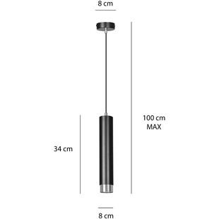 Lampa wisząca Kibo czarna - Emibig | Nowoczesny design