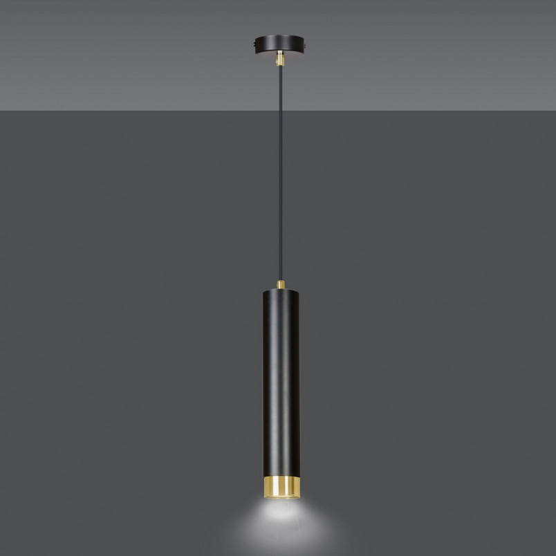 Lampa wisząca Kibo czarno-złota | Emibig - Nowoczesny design