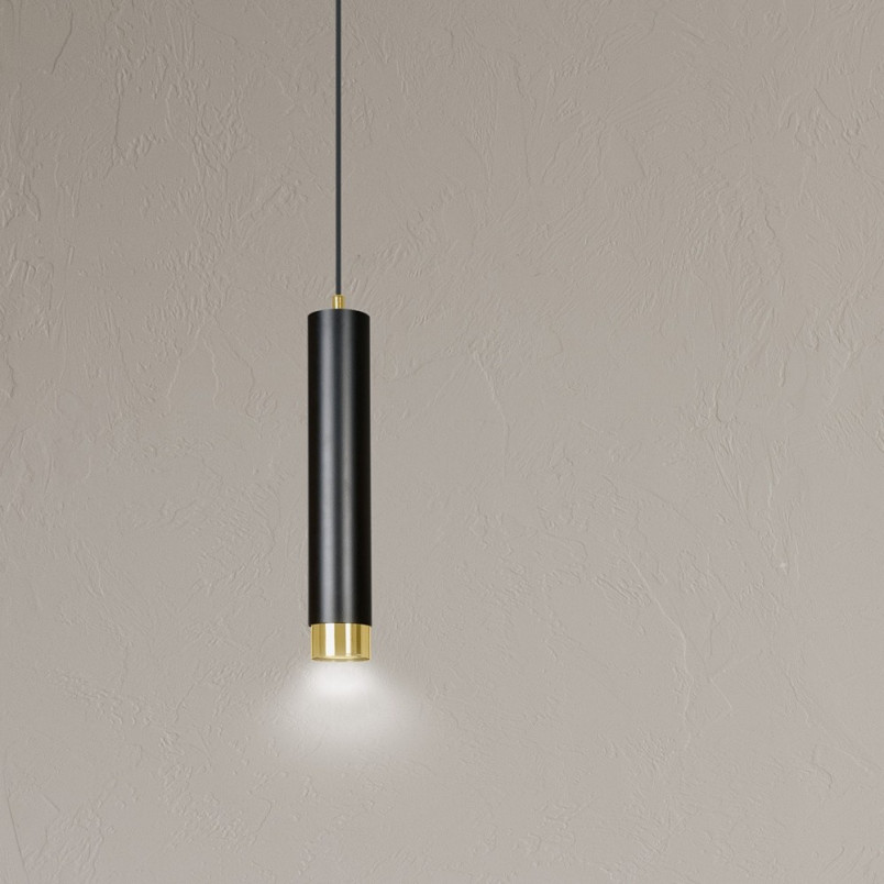 Lampa wisząca Kibo czarno-złota | Emibig - Nowoczesny design