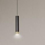 Lampa wisząca Kibo czarno-złota | Emibig - Nowoczesny design