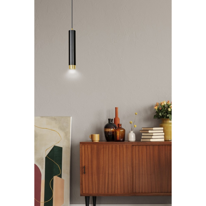 Lampa wisząca Kibo czarno-złota | Emibig - Nowoczesny design