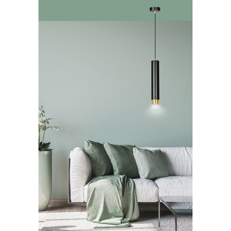 Lampa wisząca Kibo czarno-złota | Emibig - Nowoczesny design