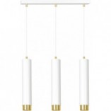 Lampa wisząca Kibo III biało-złota Emibig | Nowoczesne oświetlenie