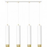 Lampa wisząca Kibo IV biało-złota Emibig | Nowoczesne oświetlenie