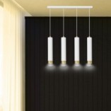 Lampa wisząca Kibo IV biało-złota Emibig | Nowoczesne oświetlenie