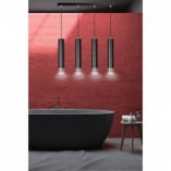 Lampa Wisząca Kibo IV Czarno-Chromowana Emibig - 60cm