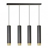 Lampa wisząca Kibo IV czarno-złota | Emibig - 60cm