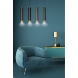Lampa wisząca Kibo IV czarno-złota | Emibig - 60cm