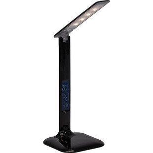 Lampa biurkowa LED Glenn z zegarem | Brilliant