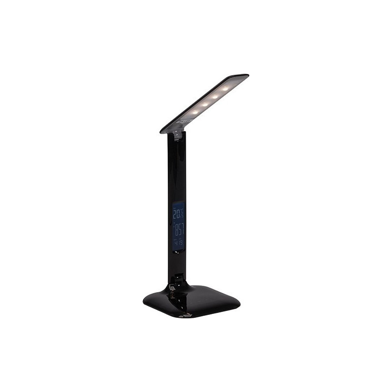 Lampa biurkowa LED Glenn z zegarem | Brilliant