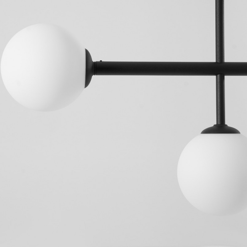 Lampa wisząca Dione VI czarno-biała Aldex | Sklep z lampami