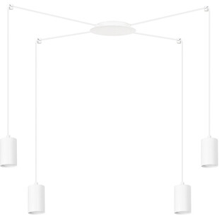 Lampa wisząca "pająk" regulowana Traker IV biała marki Emibig