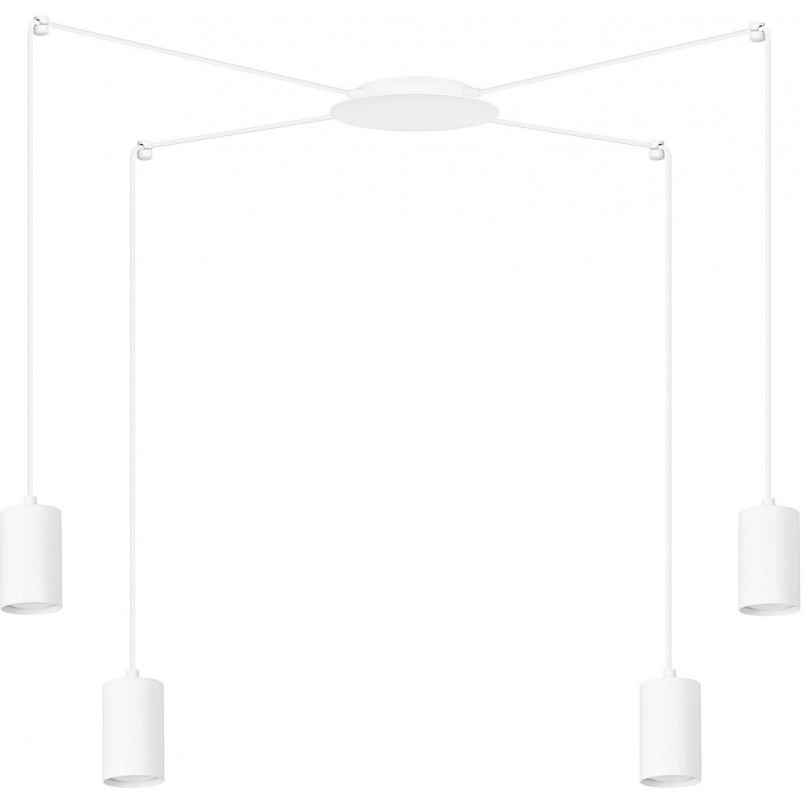 Lampa wisząca Pająk biała Emibig | Regulowana, nowoczesna