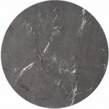 Stół Okrągły Glamour Cyryl Signal | Czarny, 100cm