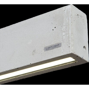 Lampa Betonowa Wisząca LoftLight Concrete Line | Szara, 106cm