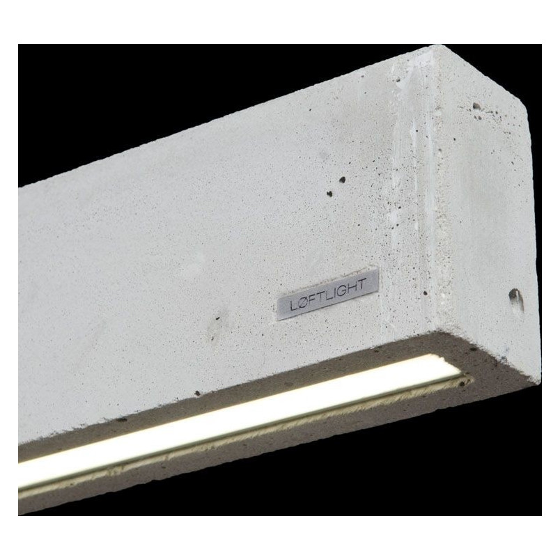 Lampa Betonowa Wisząca LoftLight Concrete Line | Szara, 106cm