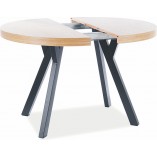 Stół okrągły rozkładany Domingo Signal | 100cm, dąb | Kup online