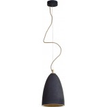 Lampa betonowa wisząca Febe | LoftLight - Czarny Loft