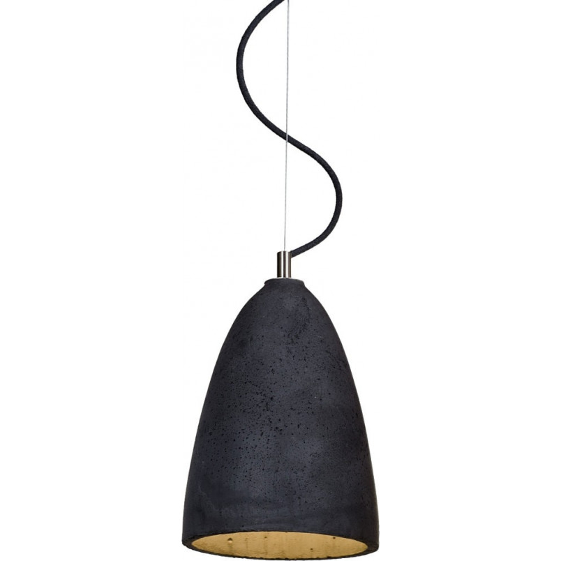Lampa betonowa wisząca Febe | LoftLight - Czarny Loft