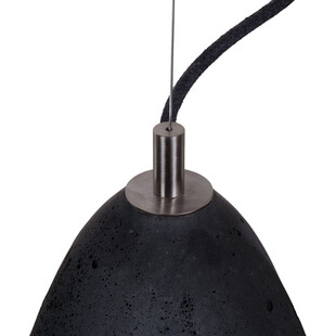 Lampa betonowa wisząca Febe | LoftLight - Czarny Loft