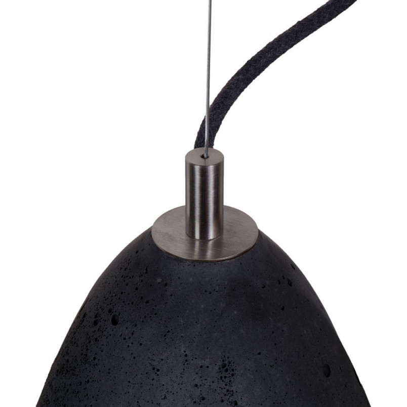 Lampa betonowa wisząca Febe | LoftLight - Czarny Loft
