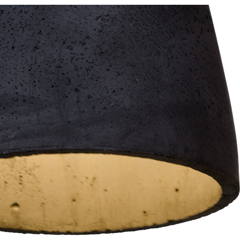 Lampa betonowa wisząca Febe | LoftLight - Czarny Loft