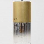 Lampa wisząca Zino - Szkło dymione, mosiądz | Lucide