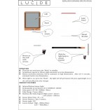 Kinkiet solarny Basic LED czarny Lucide - Oświetlenie ogrodowe