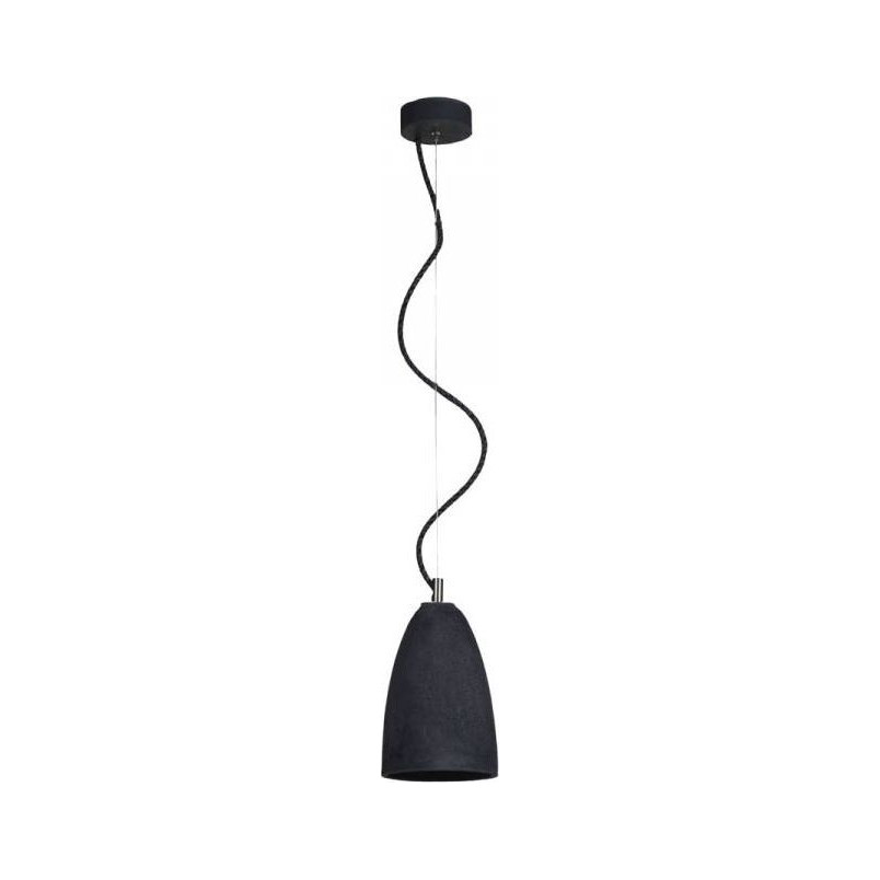 Lampa Betonowa Wisząca Febe 15cm Czarna | LoftLight