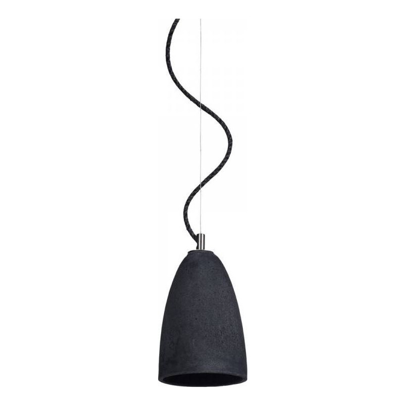 Lampa Betonowa Wisząca Febe 15cm Czarna | LoftLight