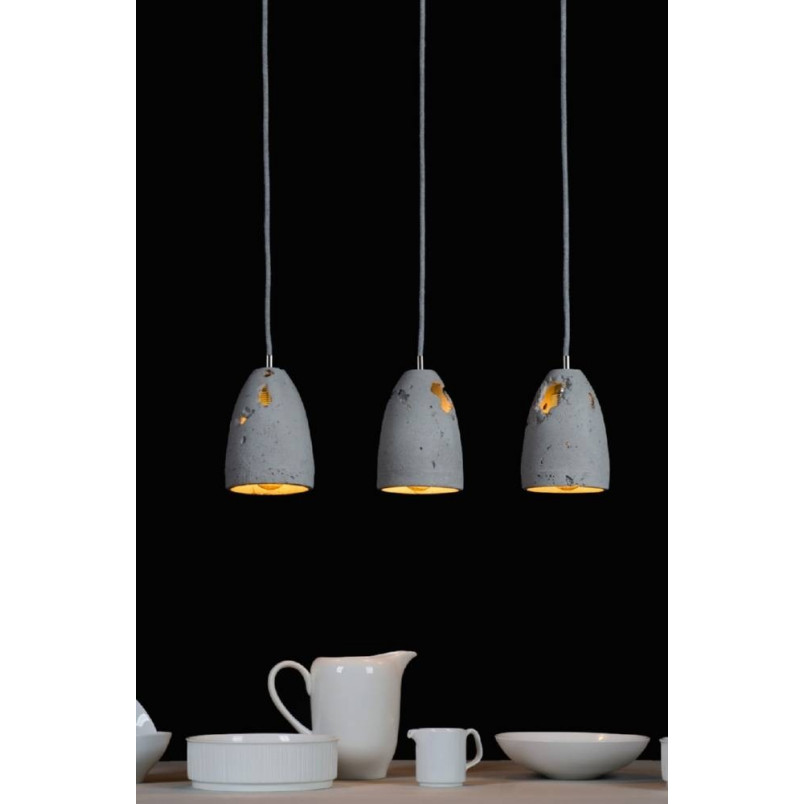 Lampa Betonowa Wisząca Febe Volcano | LoftLight - Szara