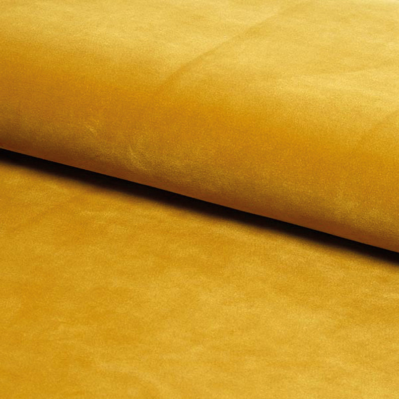 Sofa welurowa 2-osobowa Karo Signal | Żółta, Wenge | Komfort i styl